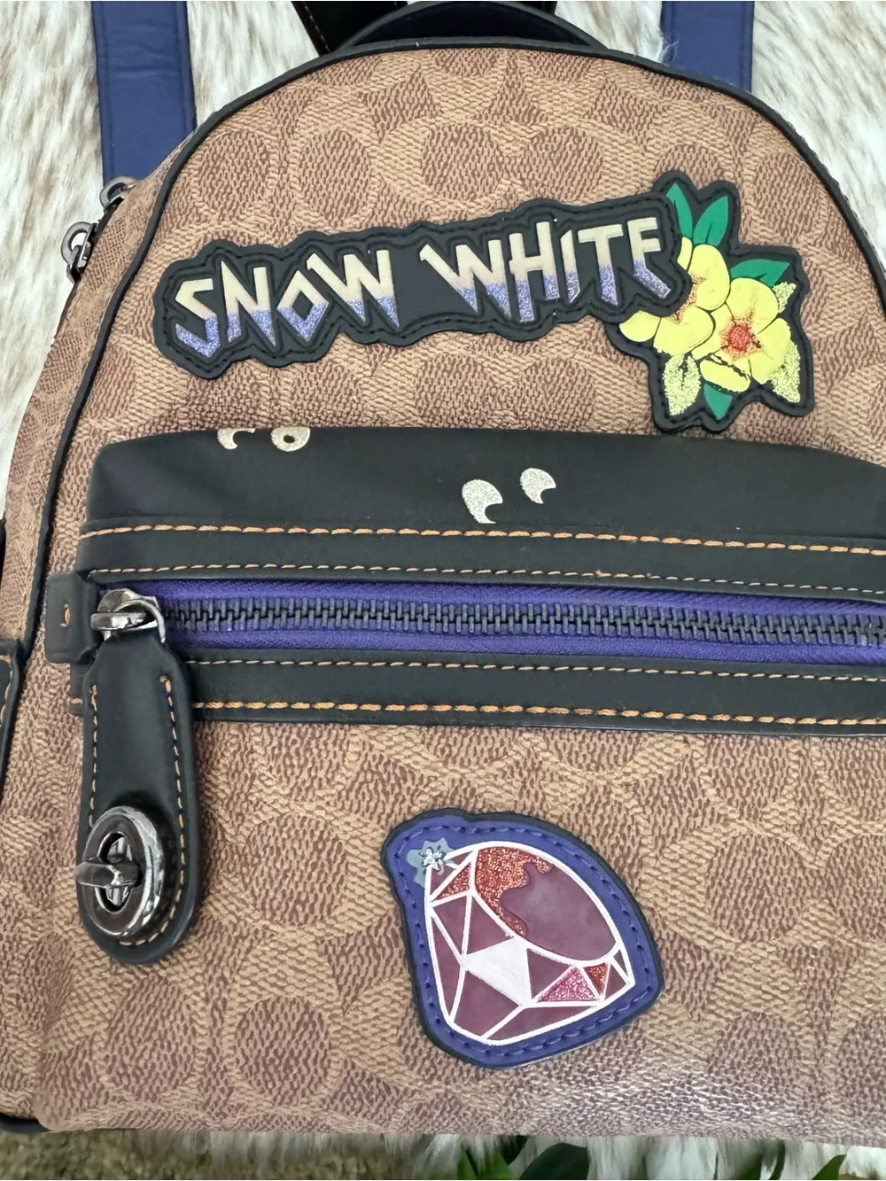 Coach x Disney A Dark Fairy Tale Snow White Campus Mini Backpack
